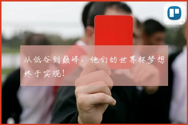 从低谷到巅峰,他们的世界杯梦想终于实现!